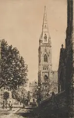 Victor Cobb, Scot's Church, Collins Street, Melbourne, 1929, etching 25/85