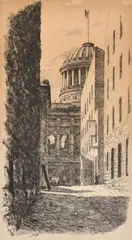 Victor Cobb, The Dome, Supreme Courts, 1935, etching 8/85
