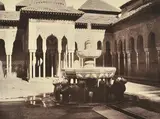 Louis De Clercq, Grenada, Alhambra Fontaine des Lions,, 1860, albumen print from waxed paper negative