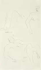 Nude Studies by Henry Moore, etching 41/60, sold Nov 2013