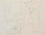 Jean Cocteau, Les Amoureux, 1957, lithograph 140/150