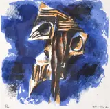 Albert Tucker, Antipodean Head, 1981, lithograph 51/100