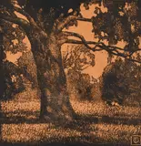 Frederick George Reynolds, The Red Gum, woodcut 2/20