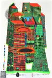 Good Morning City by Friedensreich Hundertwasser, screenprint 7387/10,000, sold Nov 2013