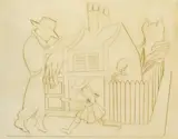 Charles Blackman, Returning Home, etching A/P