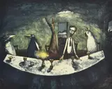 Garry Shead, Supper, etching 5/40