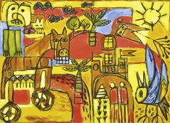 Pasquale Giardino, Farm, 2001, oil on canvas