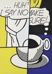 Huh? by Roy Lichtenstein, 1976, screenprint 23/100, sold Dec 2013