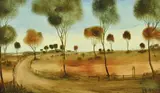 The Race Track by Pro Hart, oil on board, sold Dec 2013