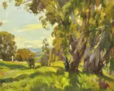Harold Septimus Power, Max Middleton and Ambrose Griffin Painting Outdoors