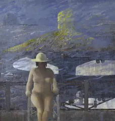 Seated Nude by Lawrence Daws, oil on canvas, sold Dec 2013