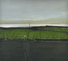 Basil Hadley, Coast Landscape, 1971, oil on canvas