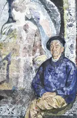 Judy Cassab, Portrait of Charles Blackman, 1994, mixed media on canvas