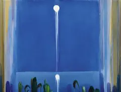Jolly Koh, Untitled (Blue), 1995, acrylic on linen