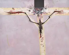 Basil Hadley, Death of an Ancient Philosopher, 1981, mixed media and found objects on canvas
