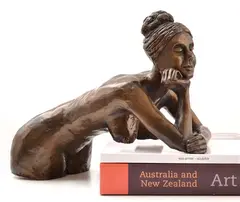 Eva Ermer, The Reader, 2008, cast bronze 7/15