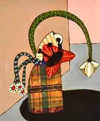 John Baird, Daphne, 2013, acrylic and cloth on board