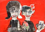 Esther Erlich, Family Resemblance, mixed media