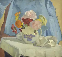 Horace Trenerry, Still Life, circa 1933, oil on canvas (double-sided)