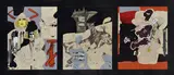 Gareth Laurence Sansom, Tough, circa 1975/1976, mixed media and collage (triptych)