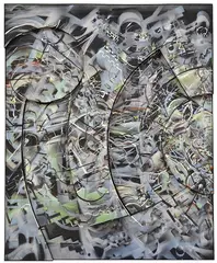 Asher Bilu, Untitled, 1974, mixed media on wooden construction