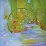 Lorraine White, Sacred Lake, 1991, acrylic on canvas