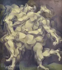 Peter Blayney, The Dancers, 1966, oil on canvas