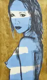 David Bromley, Nude, acrylic on canvas
