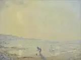 Ambrose McCarthy Patterson, Playing at the Seaside, oil on canvas