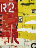 Michael Jeffrey, Fringe Dwellers, 2010, acrylic paint skins and enamel on canvas