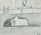 Charles Blackman, At the Pool
