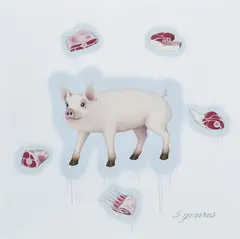 Chris Booth, 5 Genres, 2007, gouache on paper