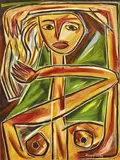 Pasquale Giardino, Woman Wrestling with her Hair