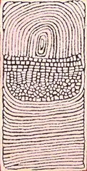 Untitled (Rockhole & Sandhills) by Narrabri Nakamarra, 2003, acrylic on linen, sold Oct 2013