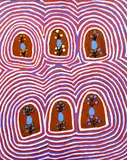 Linda Naparrula Ngitjanka, Puli and Grevillia, 2007, acrylic on linen