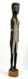 John Baya, Spirit Figure Murayana, carved wood and painted designs in natural pigments