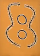 Billy Duncan, Old Moonboo Waterhole, 2002, mixed media on canvas