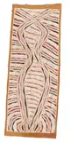 Djambawa Marawili, Mundukul, 2005, natural earth pigments on bark