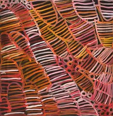 Bush Melon by Minnie Pwerle, 2003, acrylic on canvas, sold Oct 2013