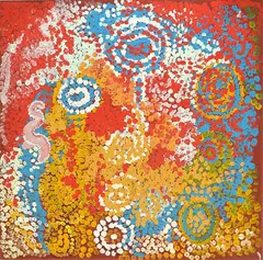 Myra Cook, Tjukurrpa Lirrun, 2008, acrylic on canvas
