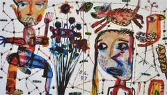 David Larwill, Tanya Goes to Melbourne, screenprint 62/250