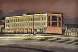 Kenneth Jack, Royal Terrace, Fitzroy (Built 1984), Old Melbourne Buildings No. 4, linocut 35/60