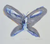 White Rabbit Butterfly by Charles Blackman, screenprint A/P XVI, sold Aug 2013