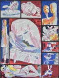 Through the Looking Glass by Charles Blackman, screenprint 61/80, sold Aug 2013