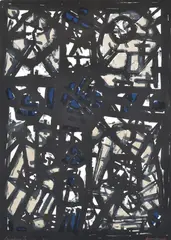 Roger Kemp, Cruciform, 1965, lithograph 43/50