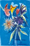 The Melbourne Cup Bouquet by Charles Blackman, 1989, screenprint 15/90, sold Aug 2013