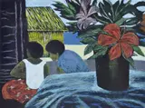 Ray Crooke, Island Interior, 2005, screenprint 7/55