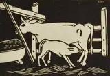 George David Perrottet, Youth will be Served, linocut