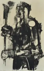 Robert Grieve, Warrior, 1961, lithograph 10/10