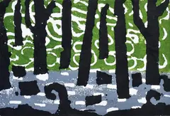 Mark Schaller, Across the River Styx, 2004, screenprint 2/6